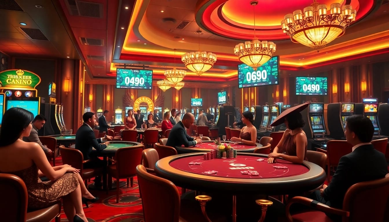 Engaging players at a vibrant casino featuring the gg.90 online gambling experience.