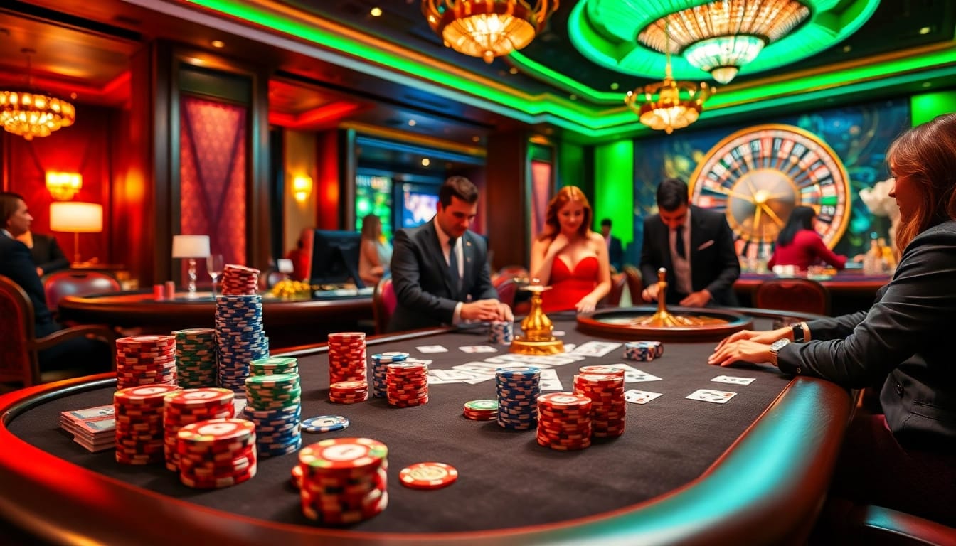 Experience the thrill of winning at https://lucky88j.world/ with vibrant casino games, including poker tables and roulette.