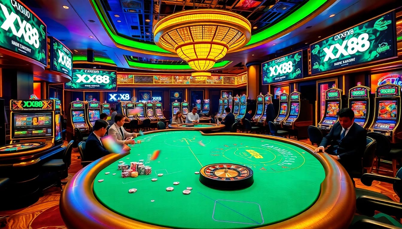 Experience the vibrant excitement of gambling at XX88 with immersive casino games and stunning visuals.