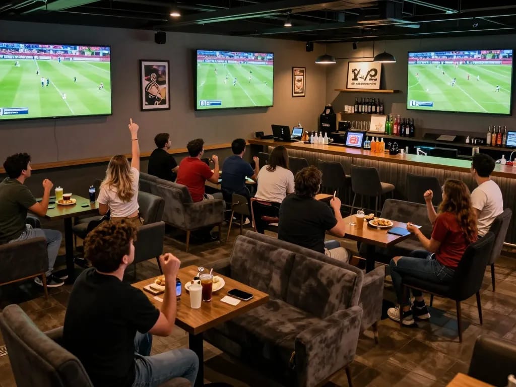 Socolive offers real-time sports betting excitement with fans engaged in live matches, cheering
