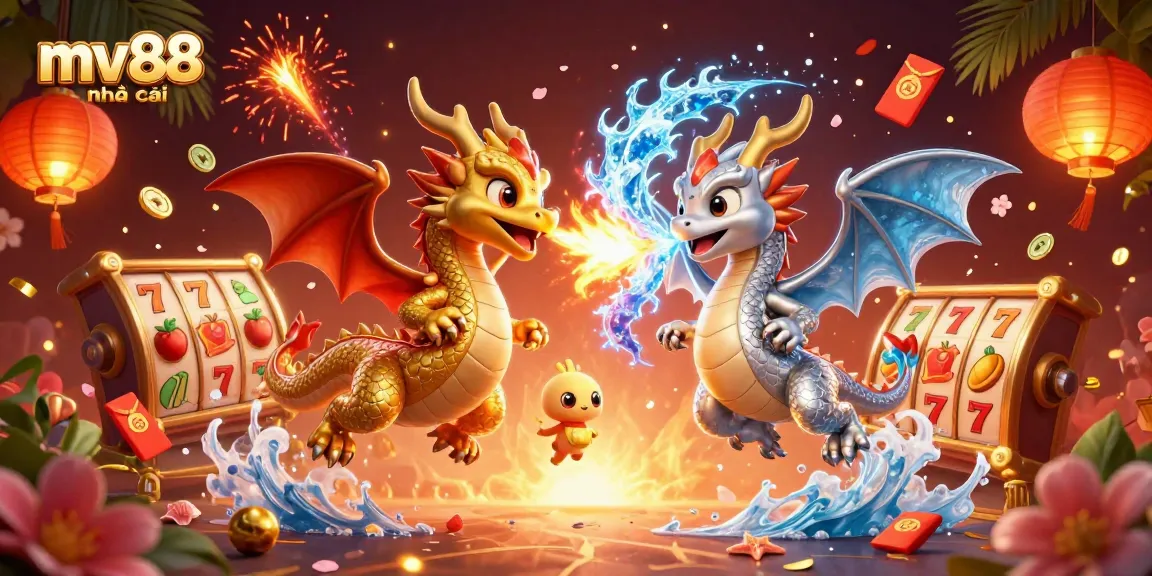 Engage with the thrilling mv88 nhà cái experience featuring dragons and casino elements.