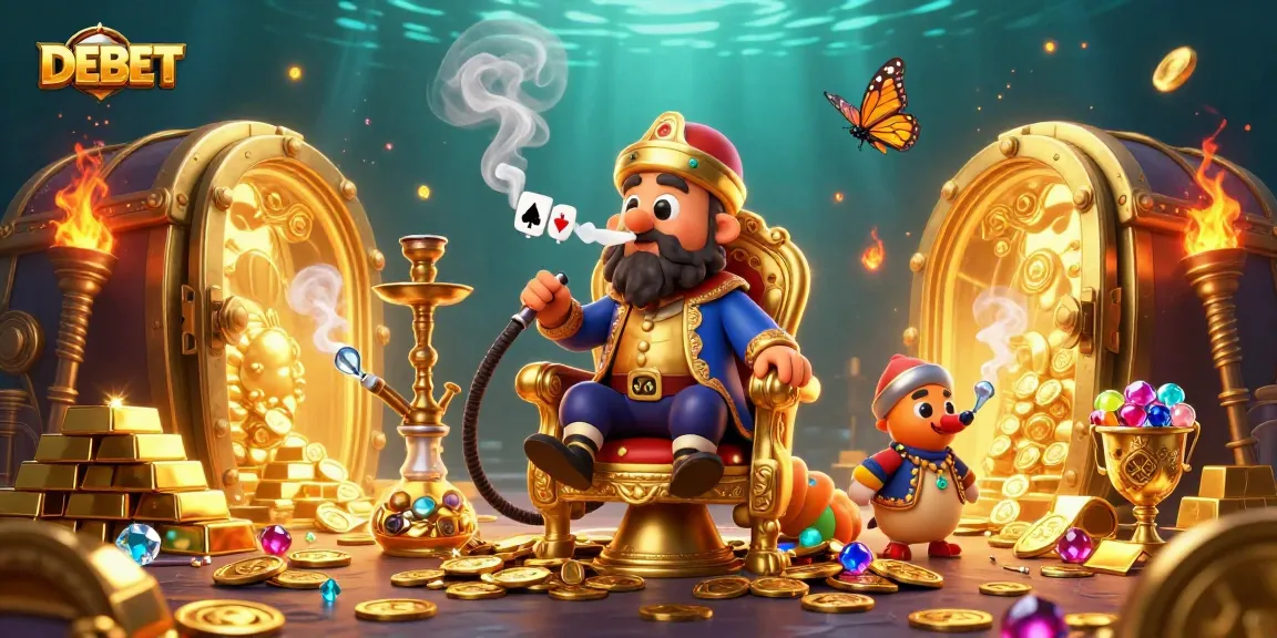 Experience thrilling wins with DEBET's vibrant online gaming scene, showcasing rich casino elements.