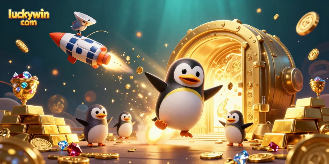 Experience thrilling gameplay at luckywin com with a vibrant casino-themed 3D illustration.