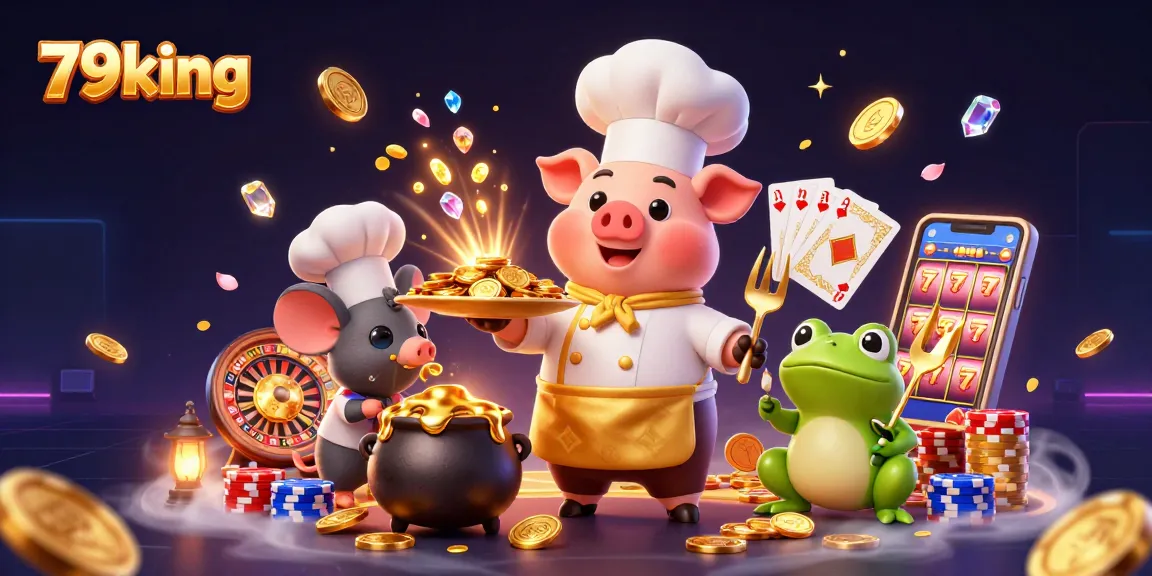 Spin and win with 79king's vibrant casino scene featuring dynamic characters and thrilling games.