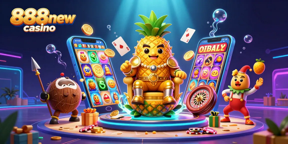 Experience the vibrant action of 888new casino with colorful slots and dynamic characters.