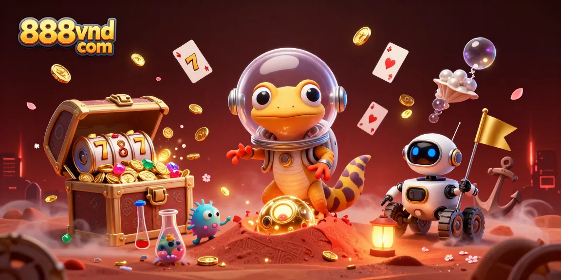 Engage with 888vnd com at a vibrant Martian casino adventure featuring treasure and excitement.