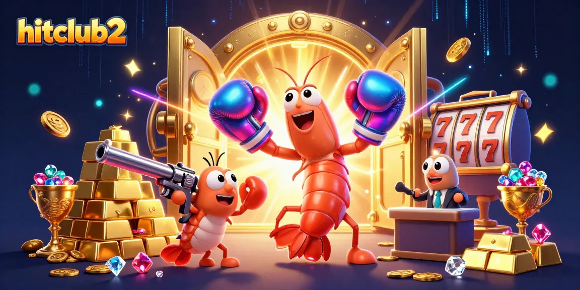 Engage with hitclub2's vibrant casino action featuring lively characters amidst rich slot elements.