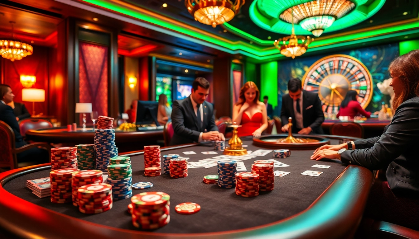 Experience the thrill of winning at https://lucky88j.world/ with vibrant casino games, including poker tables and roulette.
