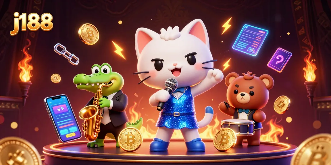 Experience j188's vibrant casino scene with engaging characters and dynamic gambling elements.
