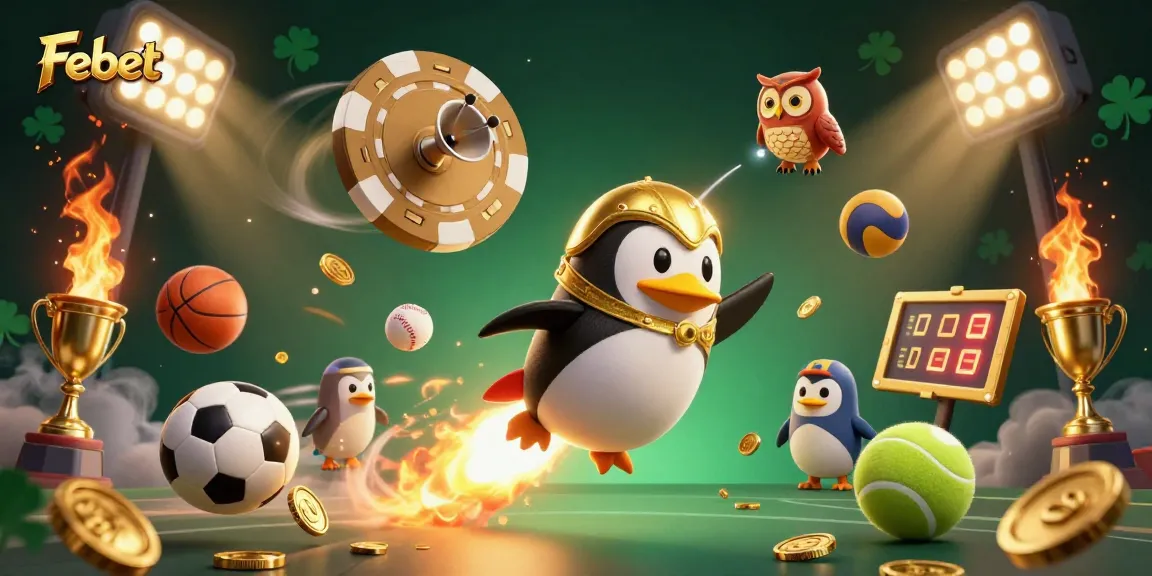 Win exciting rewards at Febet with a thrilling 3D casino adventure, showcasing stunning game elements.