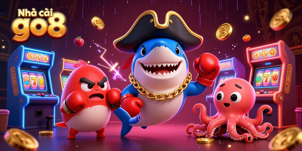 Experience thrilling gameplay at Nhà cái go8 with vibrant casino characters and exciting elements!