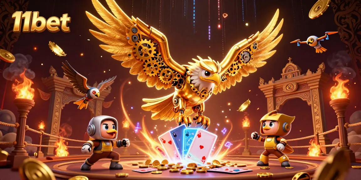 Experience thrilling gaming action with 11bet's dynamic casino elements and vibrant visuals
