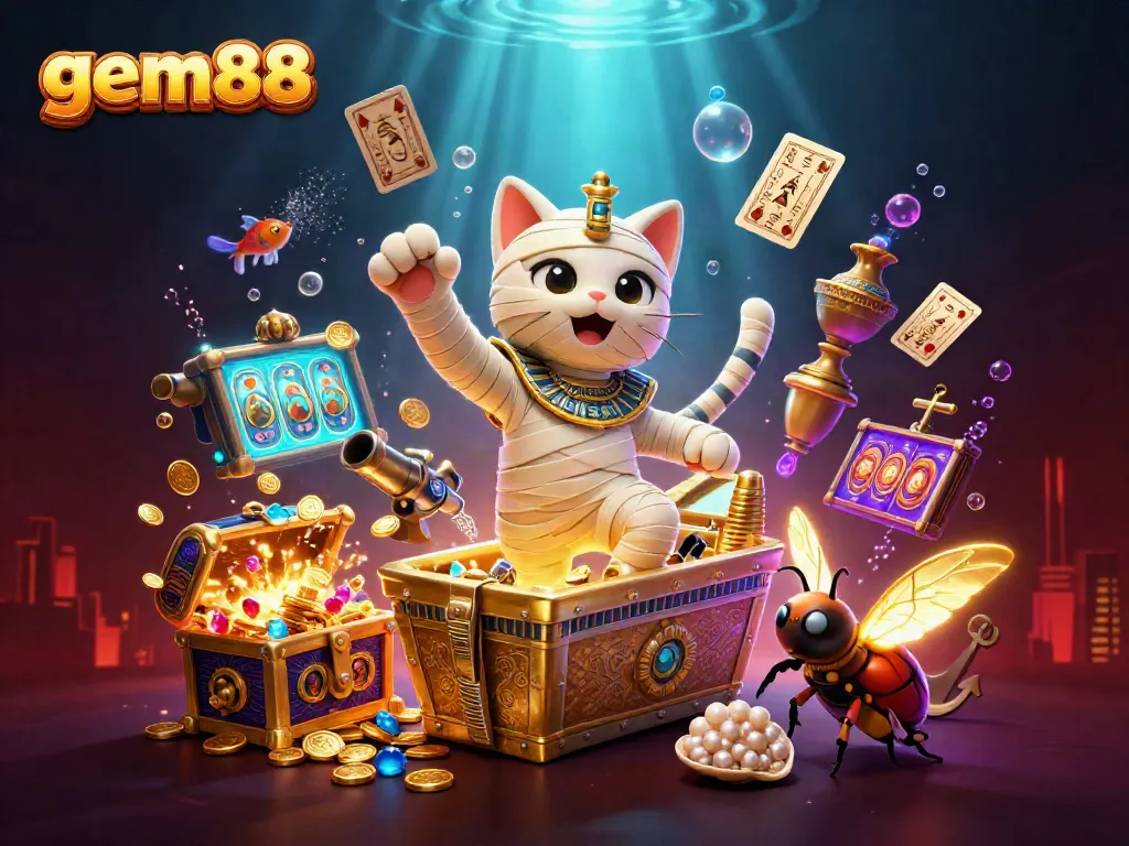 Experience gem88's thrilling casino adventures with vibrant characters and stunning graphics.