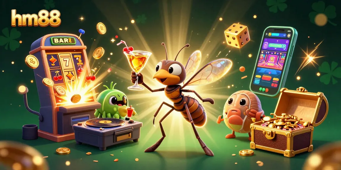 Experience vibrant gameplay with hm88's unique casino mascot and fantasy elements.