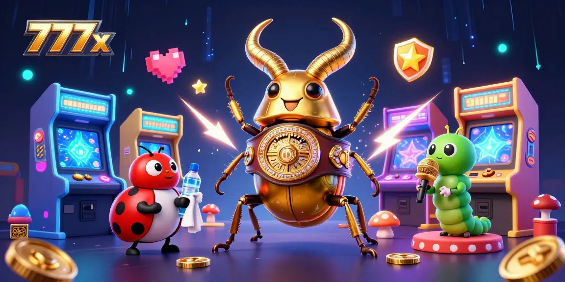 Experience thrilling gaming at 777x with a vibrant 3D casino scene featuring dynamic elements.