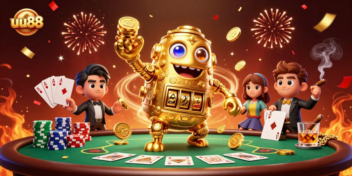 Experience the excitement of uu88 with captivating casino elements and golden golem.